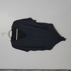 Express Silky Sueded Jersey V-Neck Thong Bodysuit